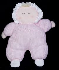 Kids Preferred GIRL DOLL Thermal Body Pink Cloth Lovey Plush